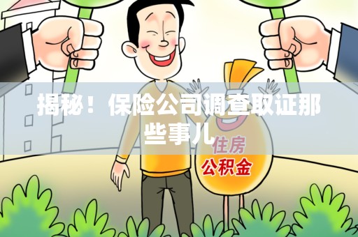 永安揭秘！保险公司调查取证那些事儿