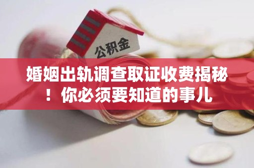 永安婚姻出轨调查取证收费揭秘！你必须要知道的事儿