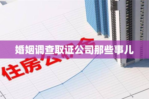 永安婚姻调查取证公司那些事儿