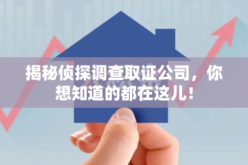 永安揭秘侦探调查取证公司，你想知道的都在这儿！