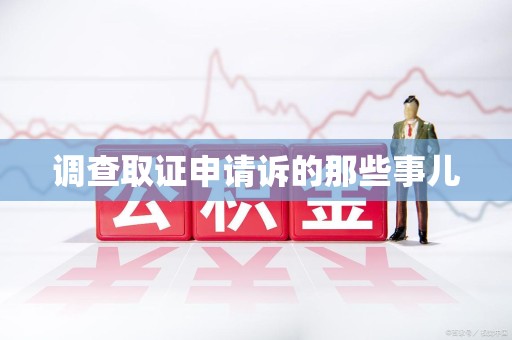 永安调查取证申请诉的那些事儿