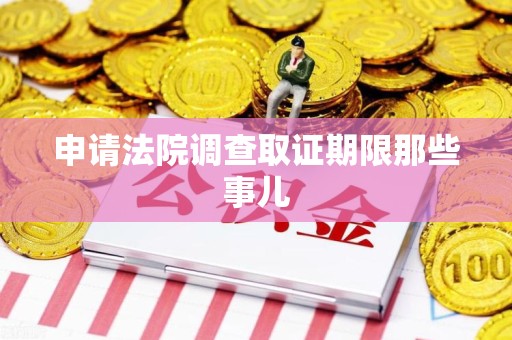 永安申请法院调查取证期限那些事儿