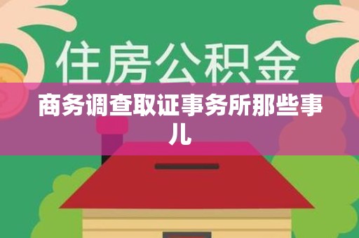 永安商务调查取证事务所那些事儿