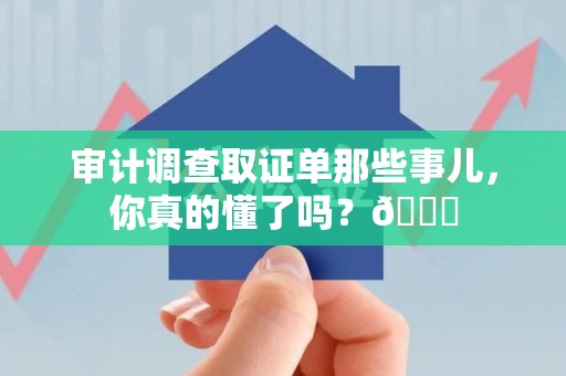 永安审计调查取证单那些事儿，你真的懂了吗？😎